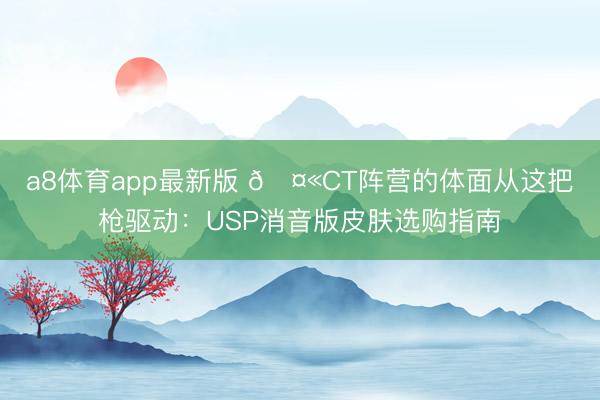 a8体育app最新版 🤫CT阵营的体面从这把枪驱动：USP消音版皮肤选购指南