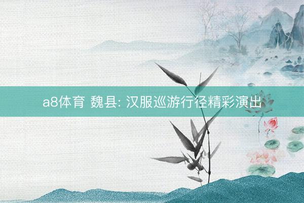 a8体育 魏县: 汉服巡游行径精彩演出