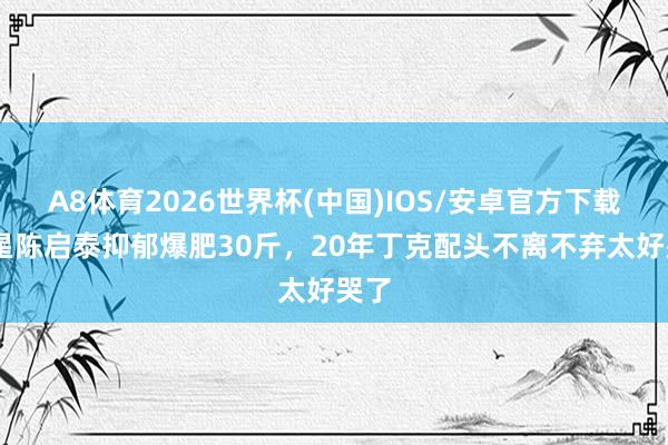 A8体育2026世界杯(中国)IOS/安卓官方下载 港星陈启泰抑郁爆肥30斤，20年丁克配头不离不弃太好哭了