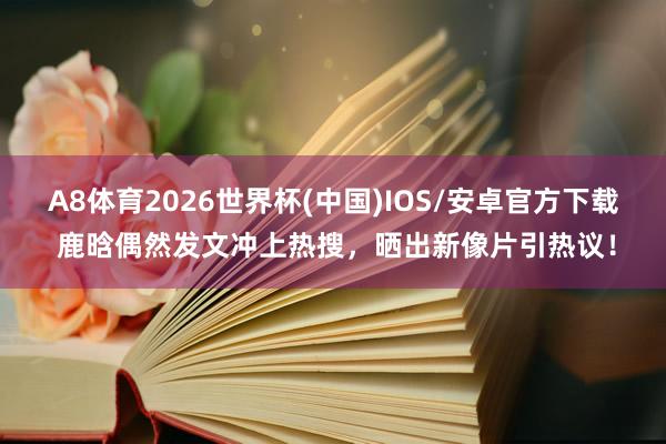 A8体育2026世界杯(中国)IOS/安卓官方下载 鹿晗偶然发文冲上热搜，晒出新像片引热议！
