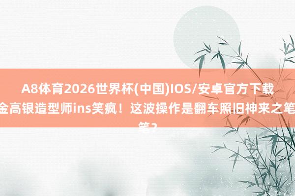 A8体育2026世界杯(中国)IOS/安卓官方下载 金高银造型师ins笑疯！这波操作是翻车照旧神来之笔？