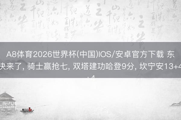 A8体育2026世界杯(中国)IOS/安卓官方下载 东决来了, 骑士赢抢七, 双塔建功哈登9分, 坎宁安13+4