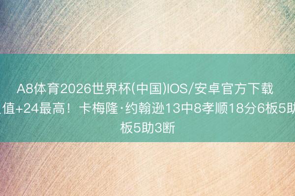 A8体育2026世界杯(中国)IOS/安卓官方下载 正负值+24最高！卡梅隆·约翰逊13中8孝顺18分6板5助3断