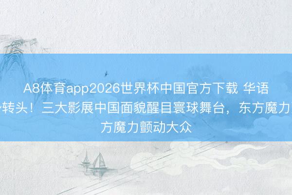 A8体育app2026世界杯中国官方下载 华语电影强势转头！三大影展中国面貌醒目寰球舞台，东方魔力颤动大众